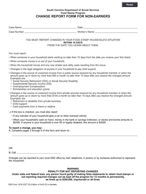 Printable Application For Food Stamps In Sc Fill Out And Sign Online