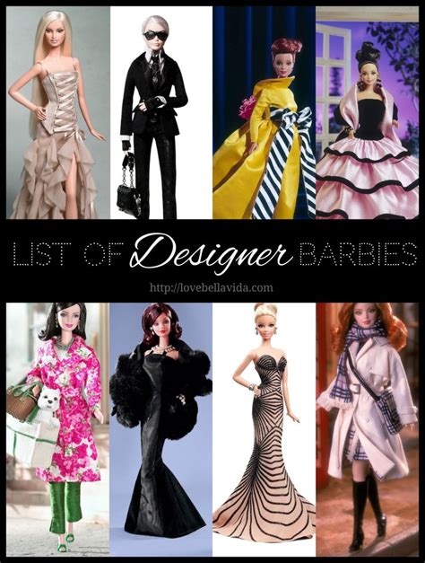 List Of Designer Barbie Dolls Dior Louboutins Versace Givenchy