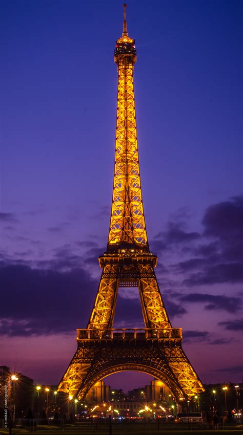 The Eiffel Tower And A Cloudy Sunset Sumit4all Photography