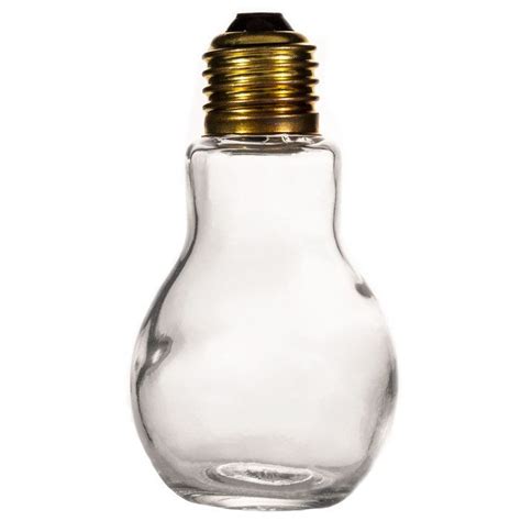110ml Glass Light Bulb Jar With Gold Lid Glow Stick Jars Light Bulb