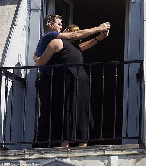 Pierce Brosnan And Wife Keely Shaye Smith Cosy Up For Selfie In Paris