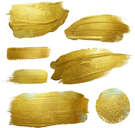 gold png - Free Gold Watercolor Brush Png - Gold Paint Texture Brushes | #1121987 - Vippng