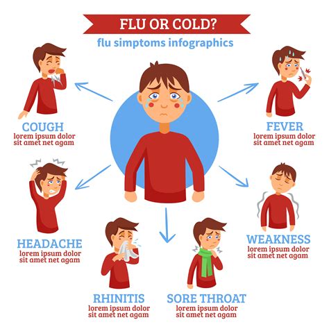 Common Cold Symptoms Cartoon Style Infographic Vector Vrogue Co
