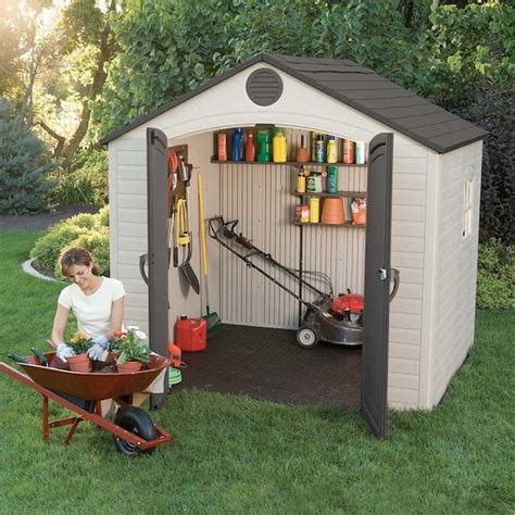 Lifetime 8 Ft X 5 Ft Outdoor Storage Shed 6406 The Home Depot
