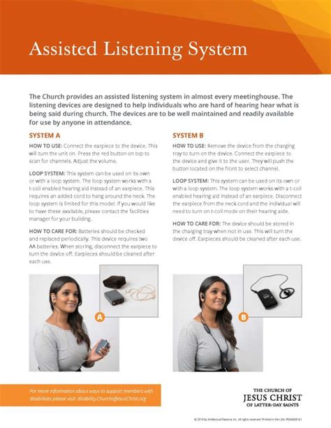 Assisted Listening Systems To Help You Hear Better At Church Lds365
