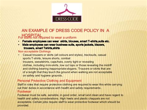 dress code  hospitals