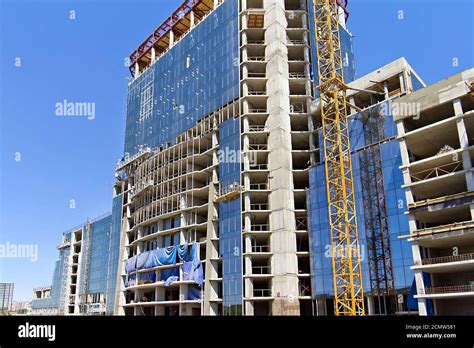 Construction Of Multi Storey Office Building Stock Photo Alamy