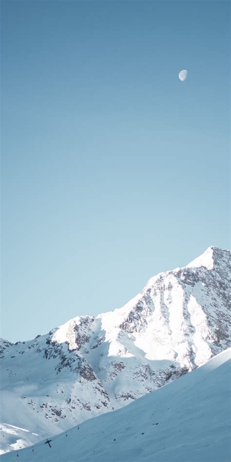 Download Wallpaper 1080x2160 Glacier Mountains Landscape Blue Sky