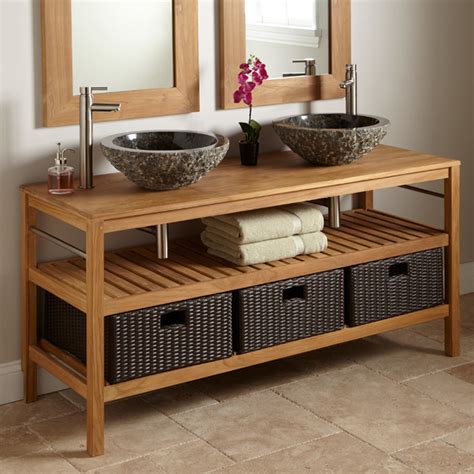 Maybe you would like to learn more about one of these? Durable, Chic Teak contemporary-bathroom-vanities-and-sink ...