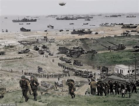 D Day Hour By Hour Fascinating Colour Photographs Show How Normandy