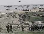 D-Day hour-by-hour: Fascinating colour photographs show how Normandy ...