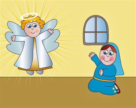 Mary And Angel Gabriel Clipart Clip Art Library