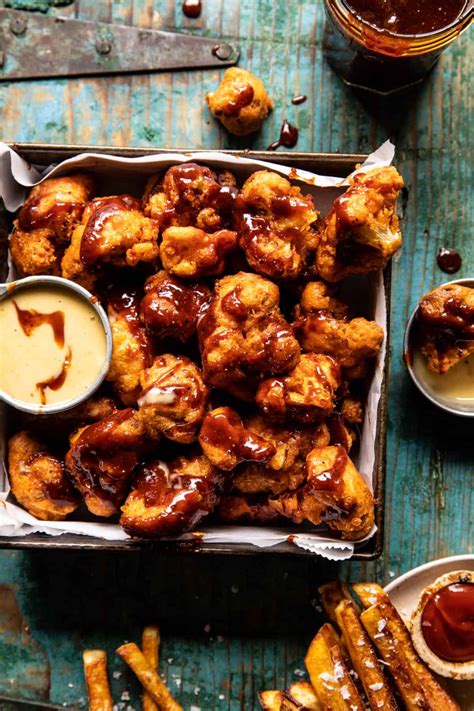 Sharing quick, easy, and healthy recipes. Crispy BBQ Beer Battered Cauliflower Nuggets ...