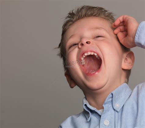 Boy Laughing Portrait Close Up Picture And Hd Photos Free Download On
