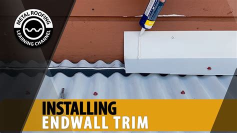 Endwall Flashing Installation On A Metal Roof Easy Installation Video Wall Flashing On Metal