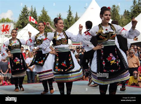 Serbian Folk Dance Ensemble Stock Photo Alamy