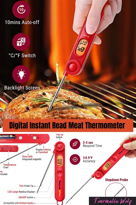 Digital Instant Read Meat Thermometer In 2021 Meat Thermometers Bbq