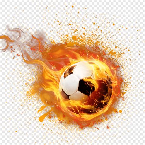 Football Flame Catch The Football Flaming Soccer Ball Game Sport
