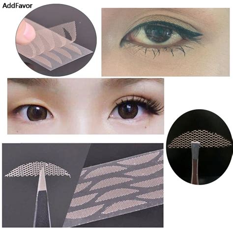 Buy Addfavor 60 Pairs Lace Eyelid Tape Invisible Eye