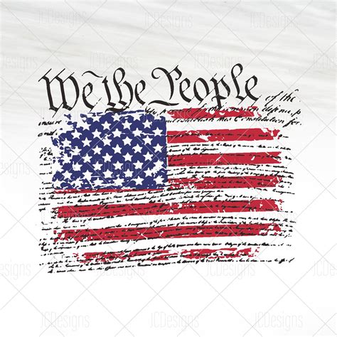 We The People On Flag Svg Constitution On Usa Flag Svg Usa Etsy