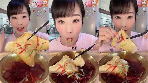 [asmr mukbang] chinese girl eating juicy shark fins！seafood mukbang~ youtube