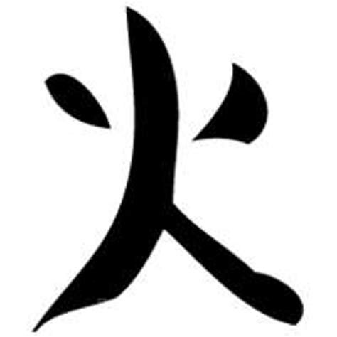 Kanji Symbols Fire Decal And Car Window Sticker
