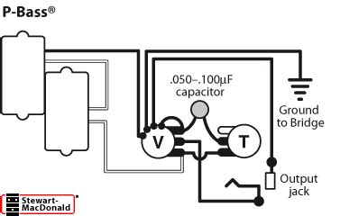 Installing pickups wiring diagrams for bass & guitar. Golden Age Bass Pickups | stewmac.com