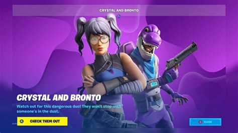 New Crystal And Bronto Skins Have Returned In Fortnite Youtube