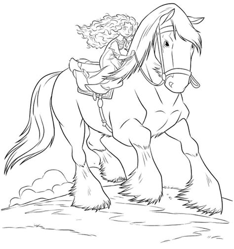 Get your colored pencils and start coloring princess merida picture right now! BRAVE MERIDA COLORING PAGES