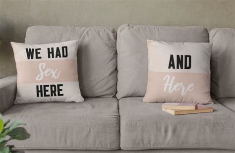 Funny Pillows We Had Sex Here Decorative Pillow Decor Funny Etsy