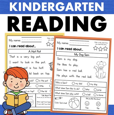 Kindergarten Reading Comprehension Passages Spring Tpt Worksheets