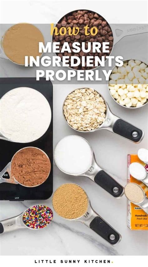 How To Measure Ingredients For Baking Little Sunny Kitchen