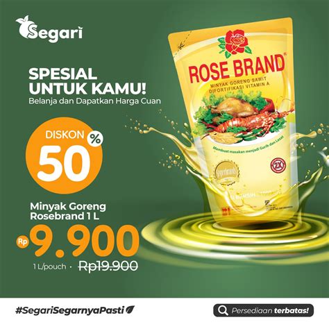 SPESIAL UNTUK KAMU! Dapatkan Harga Spesial Minyak Goreng Rose Brand 1 L 💖