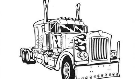 The leader of all autobots, the red and blue trailer truck with fiery flame art on his hood. Get This Free Simple Optimus Prime Coloring Page for ...