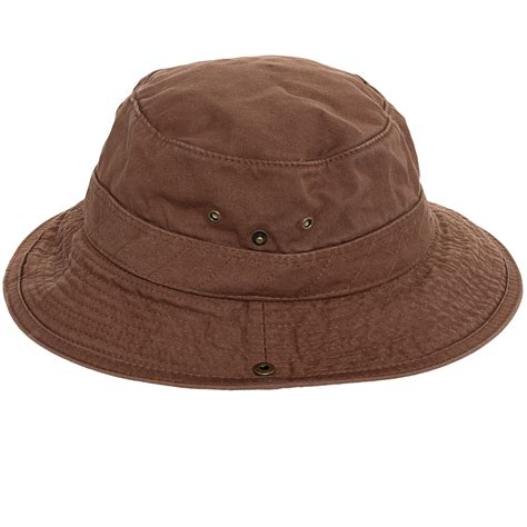 Dorfman Pacific Mens Twill Outdoor Bucket Hat W Chin Strap New Ebay