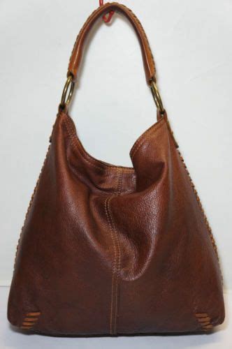 Lucky Brand Brown Leather Slouchy Hobo Tote Shoulder Bag Ebay Bags