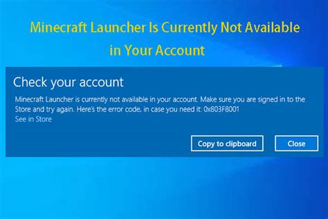Fixed Minecraft Launcher Currently Not Available In Your Account MiniTool Partition Wizard