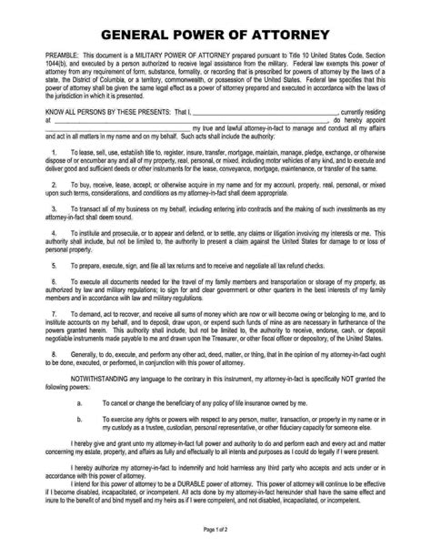 Free Fillable General Power Of Attorney Form ⇒ Pdf Templates