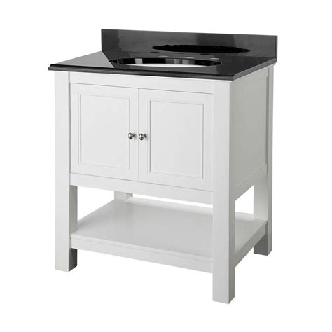 Wholesale the quality black granite bathroom vanity tops with foru here at forustone.com. Foremost Gazette 30 in. Vanity in White with Granite ...