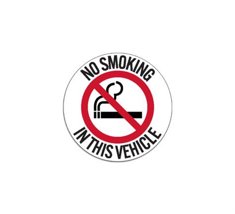 Shop For No Smoking Stickers For Vehicles Best Of Signs
