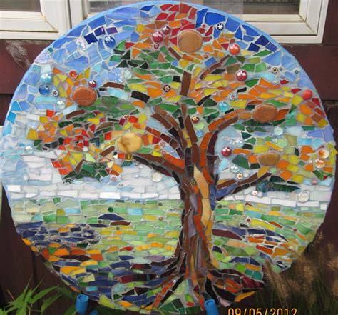 Tree Of Life More Stainedglassvitrales Mommygrid Com Tree Mosaic