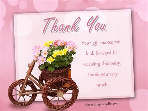 Thank You Notes For Ts Wordings And Messages
