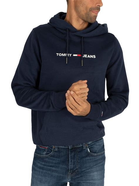 Tommy Hilfiger Mens Blue Hooded Sweatshirt For Men Save 45 Lyst