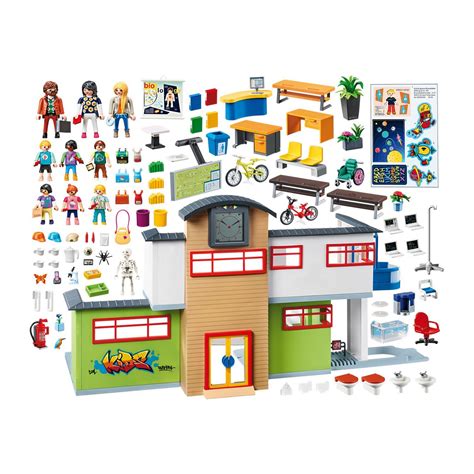 Playmobil 9453 Große Schule Mit Einrichtung Playmobil City Life