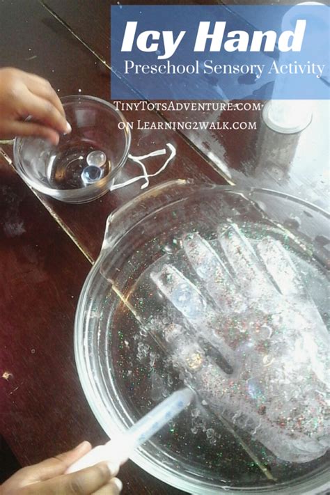These winter sensory bin ideas and activities are a great. Icy Hand: Fun Winter Preschool Sensory Activities ...