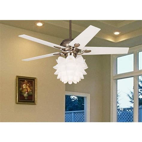52 cerny flower 5 blade ceiling fan | ceiling fan. 52" Casa Optima White Flower Ceiling Fan - #11H07 | Lamps ...