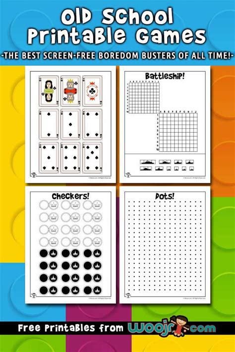 When planning games, take into consideration the age of your guests, any specific interests, and the amount of time you have for each party game. Old School Printable Games | Woo! Jr. Kids Activities