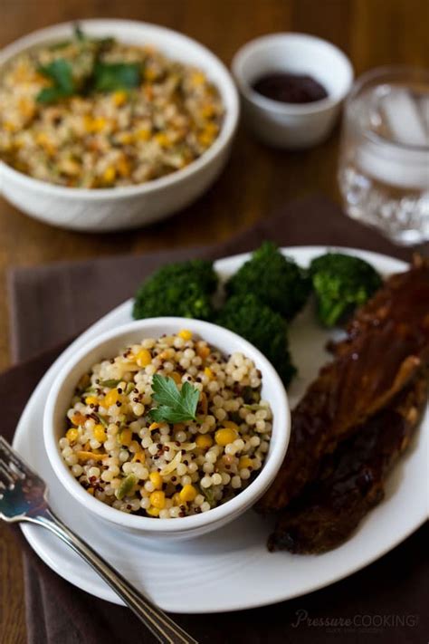This is my latest obsession. Pressure Cooker Israeli Couscous - Pressure Cooking Today
