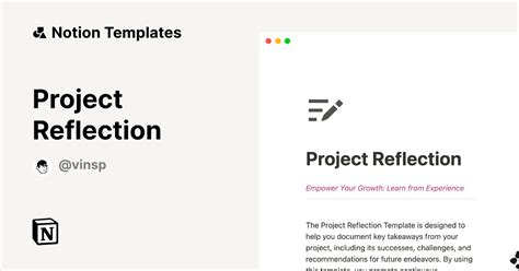 Project Reflection Notion Template