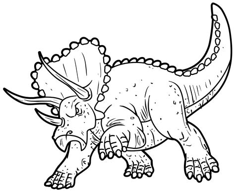 Im Genes De Los Dinosaurios Para Colorear Descargar Pagina Triceratops